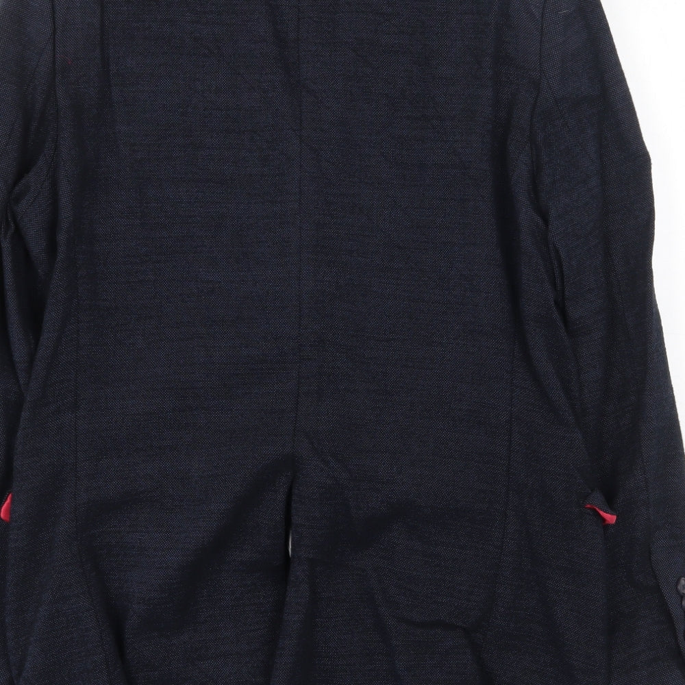 Noose & Monkey Womens Blue Jacket Size 14 Button