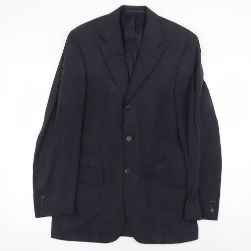 Ultimo Mens Blue Polyester Jacket Suit Jacket Size 36 Regular
