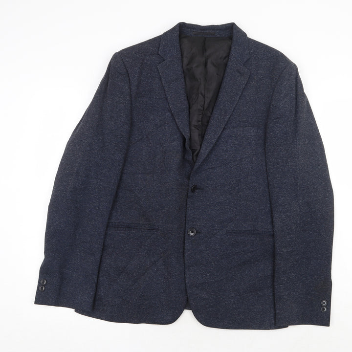 Burton Mens Blue Polyester Jacket Blazer Size M Regular