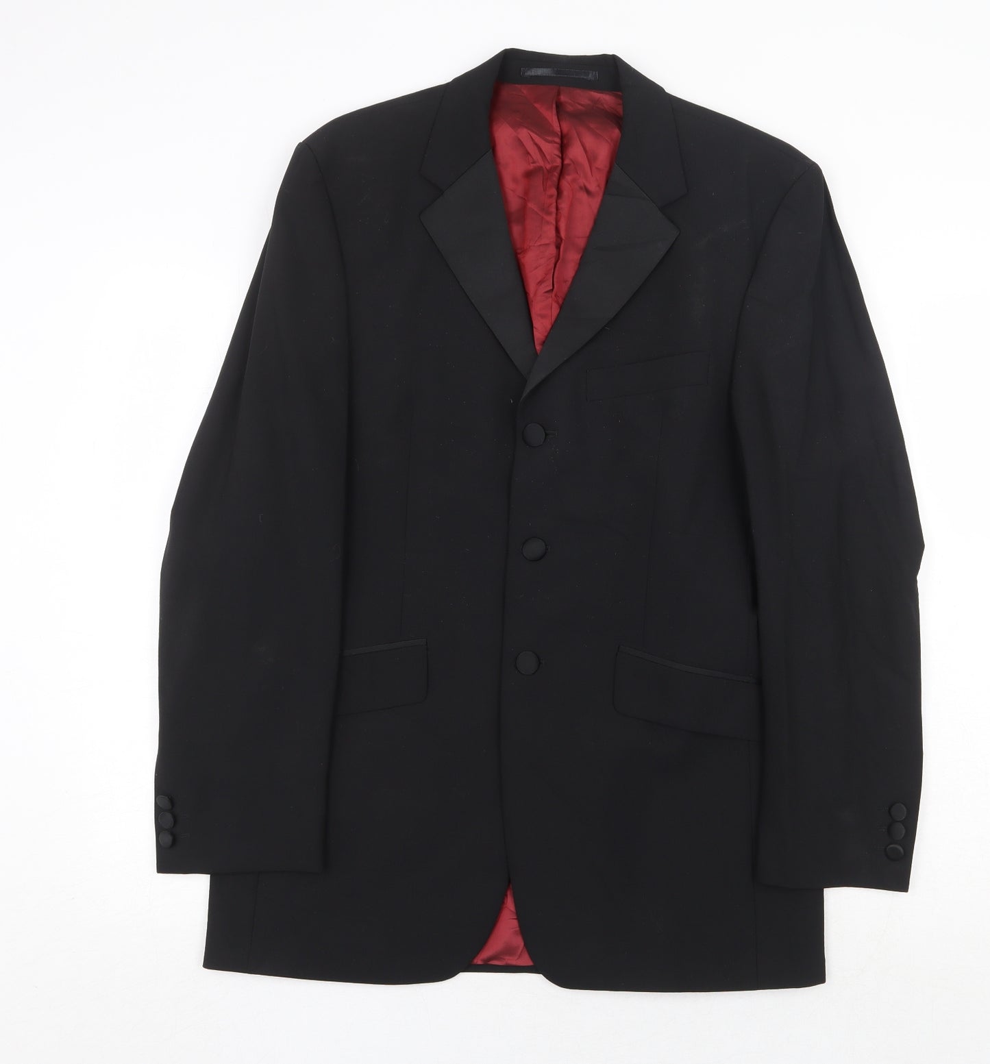 Burton Mens Black Polyester Jacket Suit Jacket Size 38 Regular