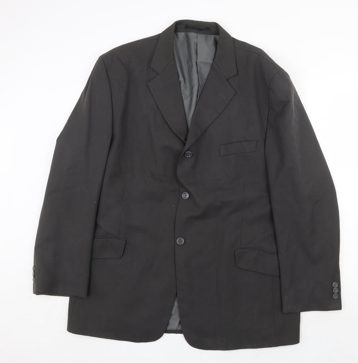 Wilson Mens Grey Polyester Jacket Suit Jacket Size 44 Regular