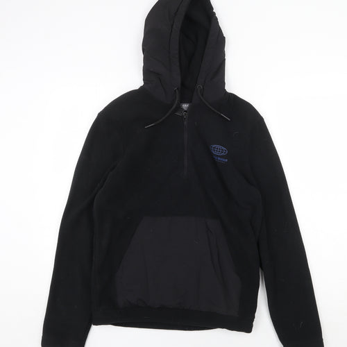 Primark Mens Black Polyester Pullover Hoodie Size XS