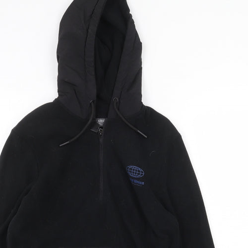 Primark Mens Black Polyester Pullover Hoodie Size XS