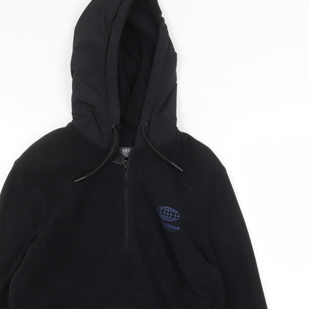 Primark Mens Black Polyester Pullover Hoodie Size XS