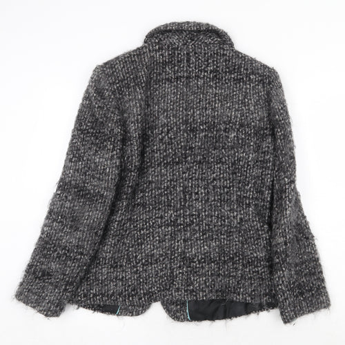 Per Una Womens Grey Jacket Size 12 Button