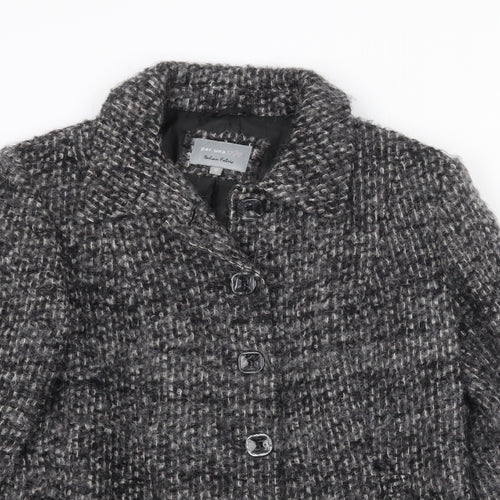 Per Una Womens Grey Jacket Size 12 Button