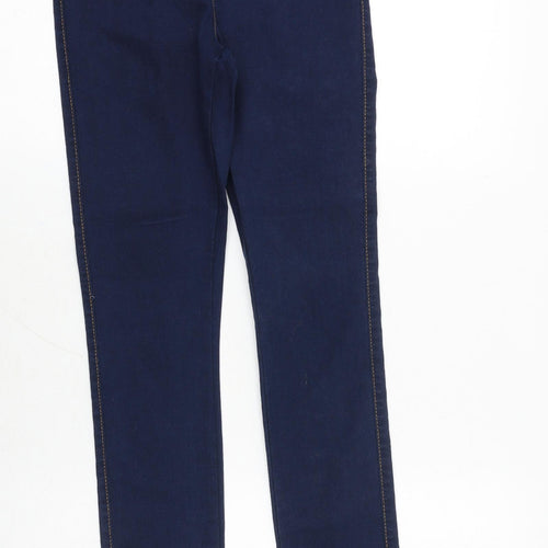 Denim & Co. Womens Blue Cotton Jegging Jeans Size 8 Slim Zip