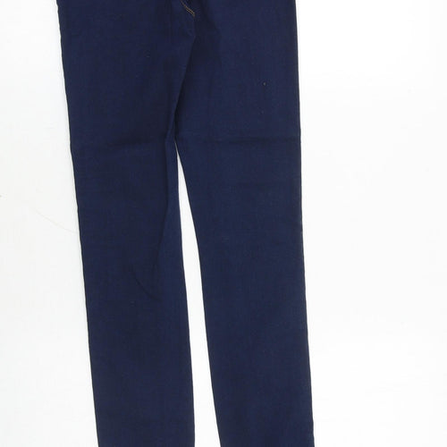 Denim & Co. Womens Blue Cotton Jegging Jeans Size 8 Slim Zip