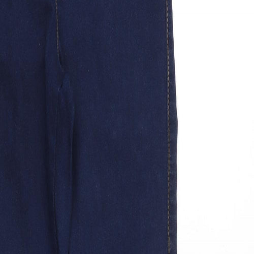 Denim & Co. Womens Blue Cotton Jegging Jeans Size 8 Slim Zip