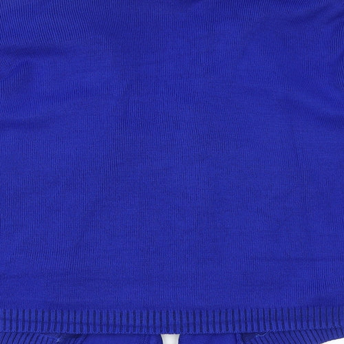 vivi london Womens Blue V-Neck Acrylic Cardigan Jumper Size M - Twin Set
