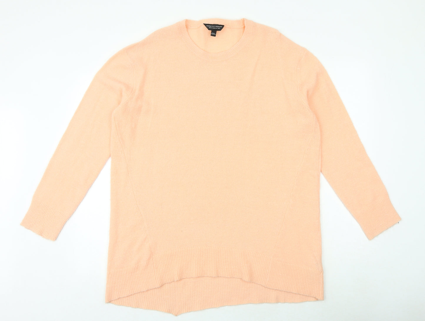 Dorothy Perkins Womens Pink Round Neck Acrylic Pullover Jumper Size 16