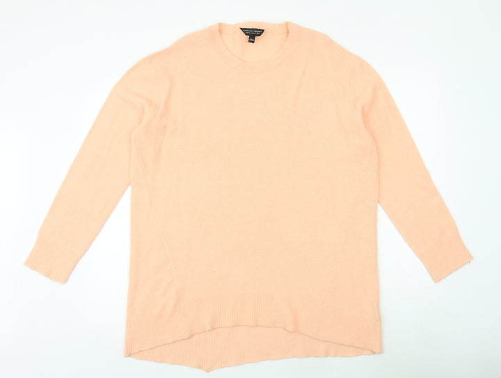 Dorothy Perkins Womens Pink Round Neck Acrylic Pullover Jumper Size 16
