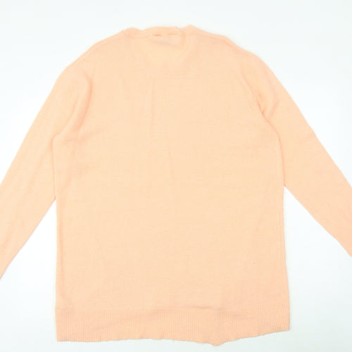 Dorothy Perkins Womens Pink Round Neck Acrylic Pullover Jumper Size 16