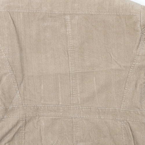 Klass Womens Beige Jacket Size 10 Snap