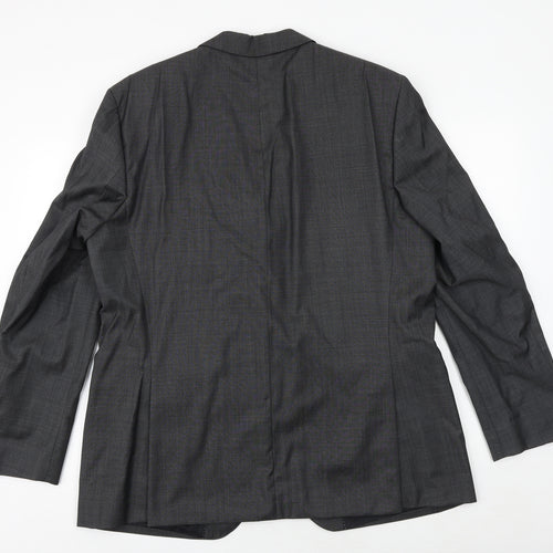 Benvenuto Mens Grey Wool Jacket Suit Jacket Size 42 Regular