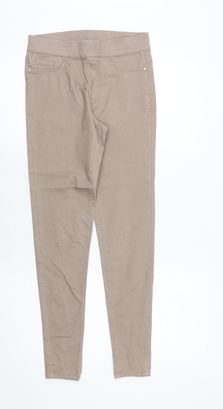 Preworn Womens Brown Cotton Jegging Jeans Size 26 in Slim
