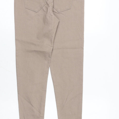 Preworn Womens Brown Cotton Jegging Jeans Size 26 in Slim