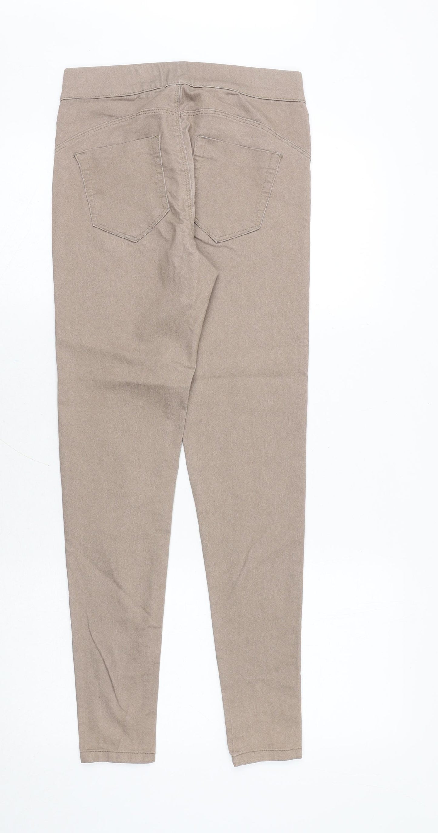 Preworn Womens Brown Cotton Jegging Jeans Size 26 in Slim