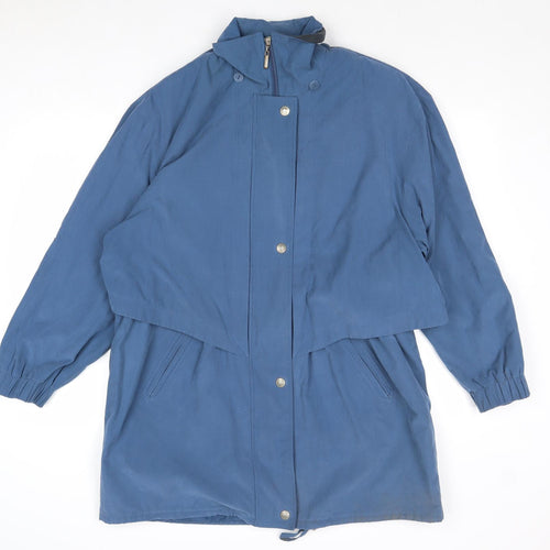 Sailing Womens Blue Overcoat Coat Size 16 Zip