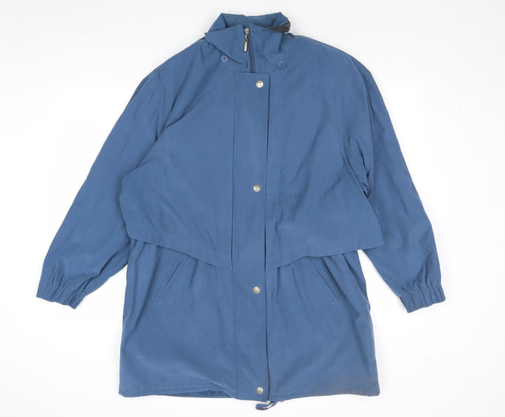 Sailing Womens Blue Overcoat Coat Size 16 Zip