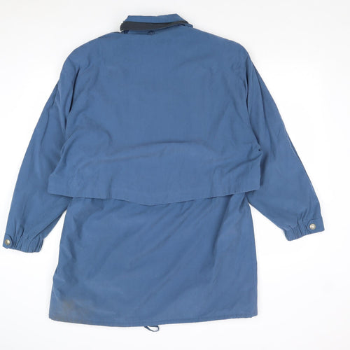 Sailing Womens Blue Overcoat Coat Size 16 Zip