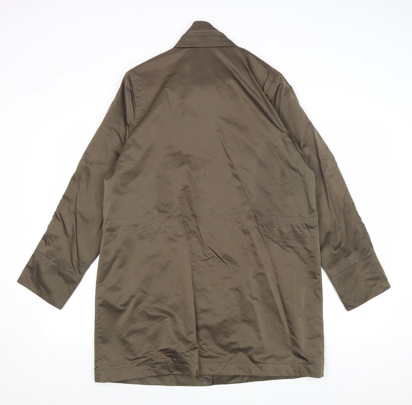Four Seasons Womens Green Rain Coat Coat Size M Zip