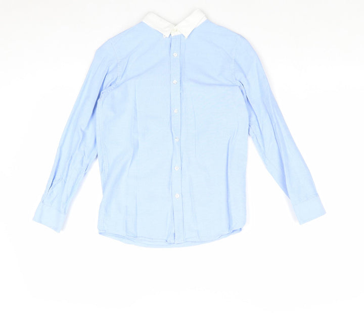 Very Boys Blue 100% Cotton Basic Button-Up Size 10 Years Collared Button