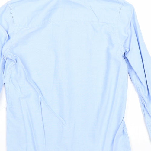 Very Boys Blue 100% Cotton Basic Button-Up Size 10 Years Collared Button