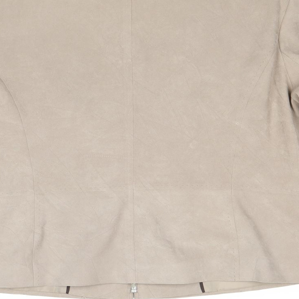 Atmosphere Womens Beige Jacket Size 18 Zip