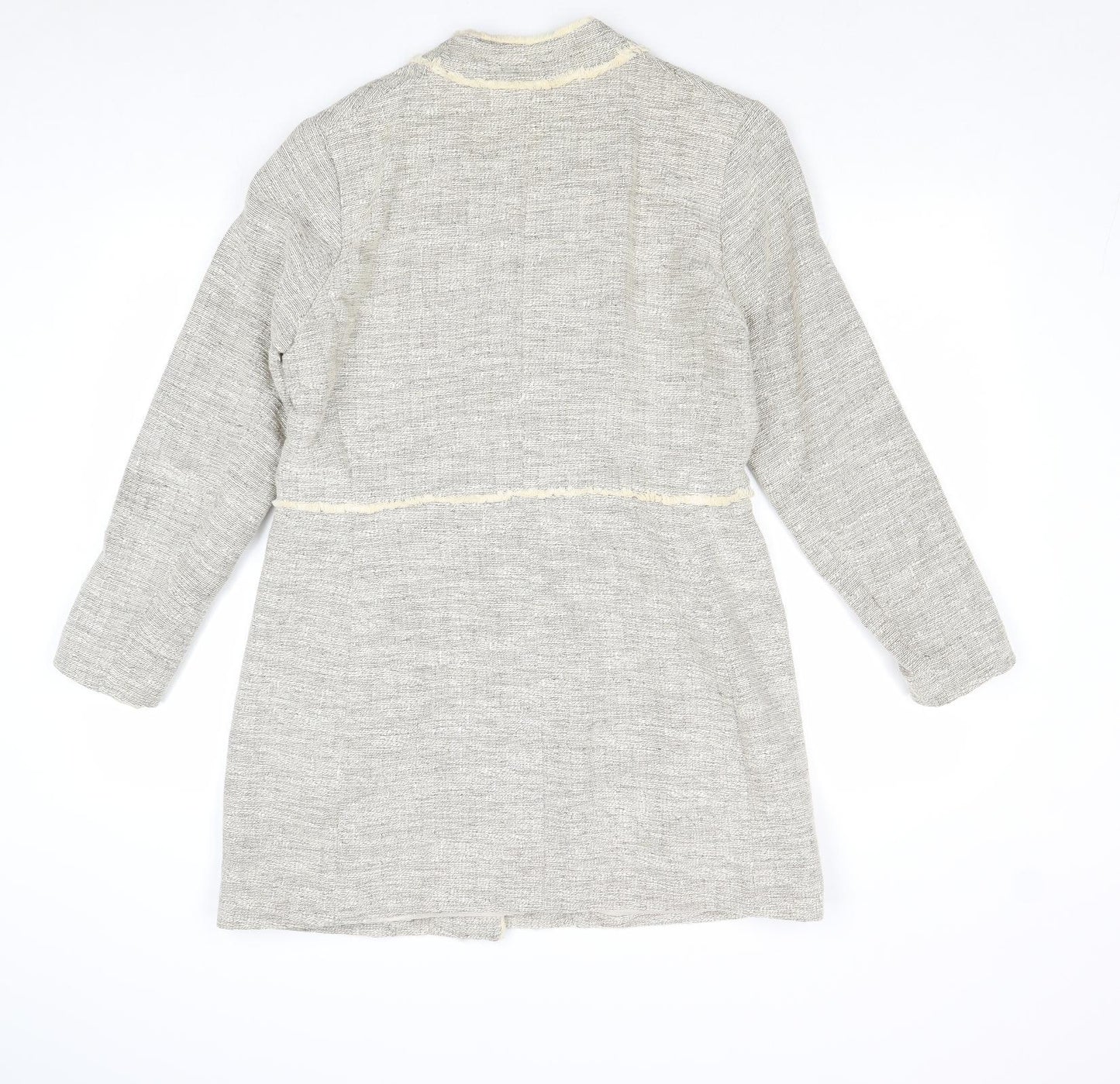 H&M Womens Grey Jacket Size 14 Snap