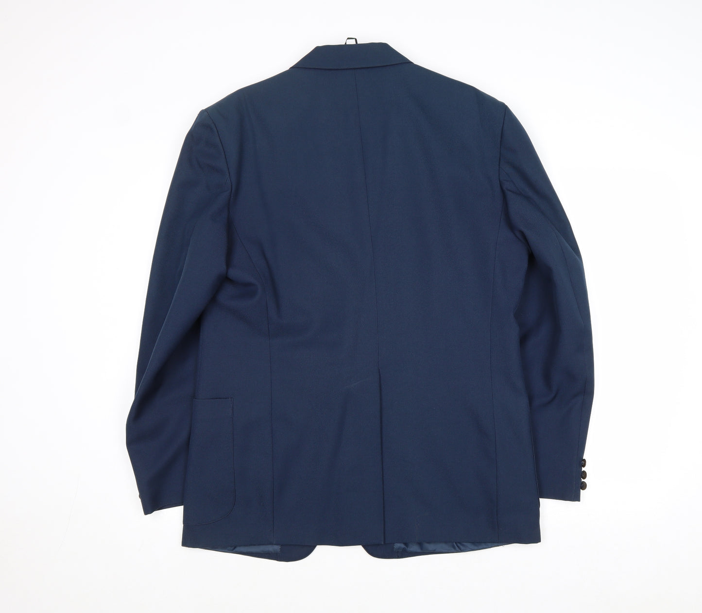 Classic Man Mens Blue Polyester Jacket Blazer Size 42 Regular