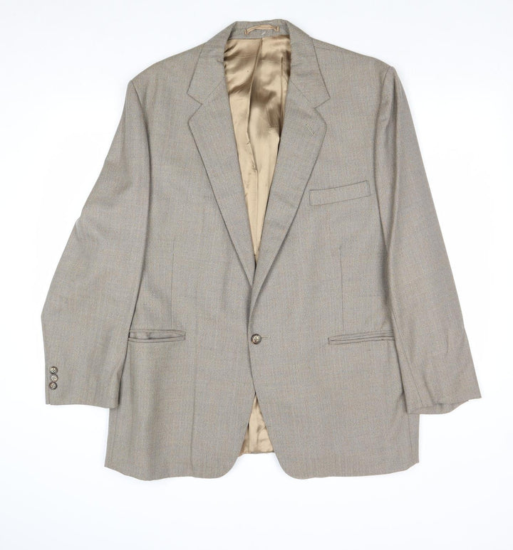 Gerry Wentworth Mens Grey Wool Jacket Suit Jacket Size 44 Regular