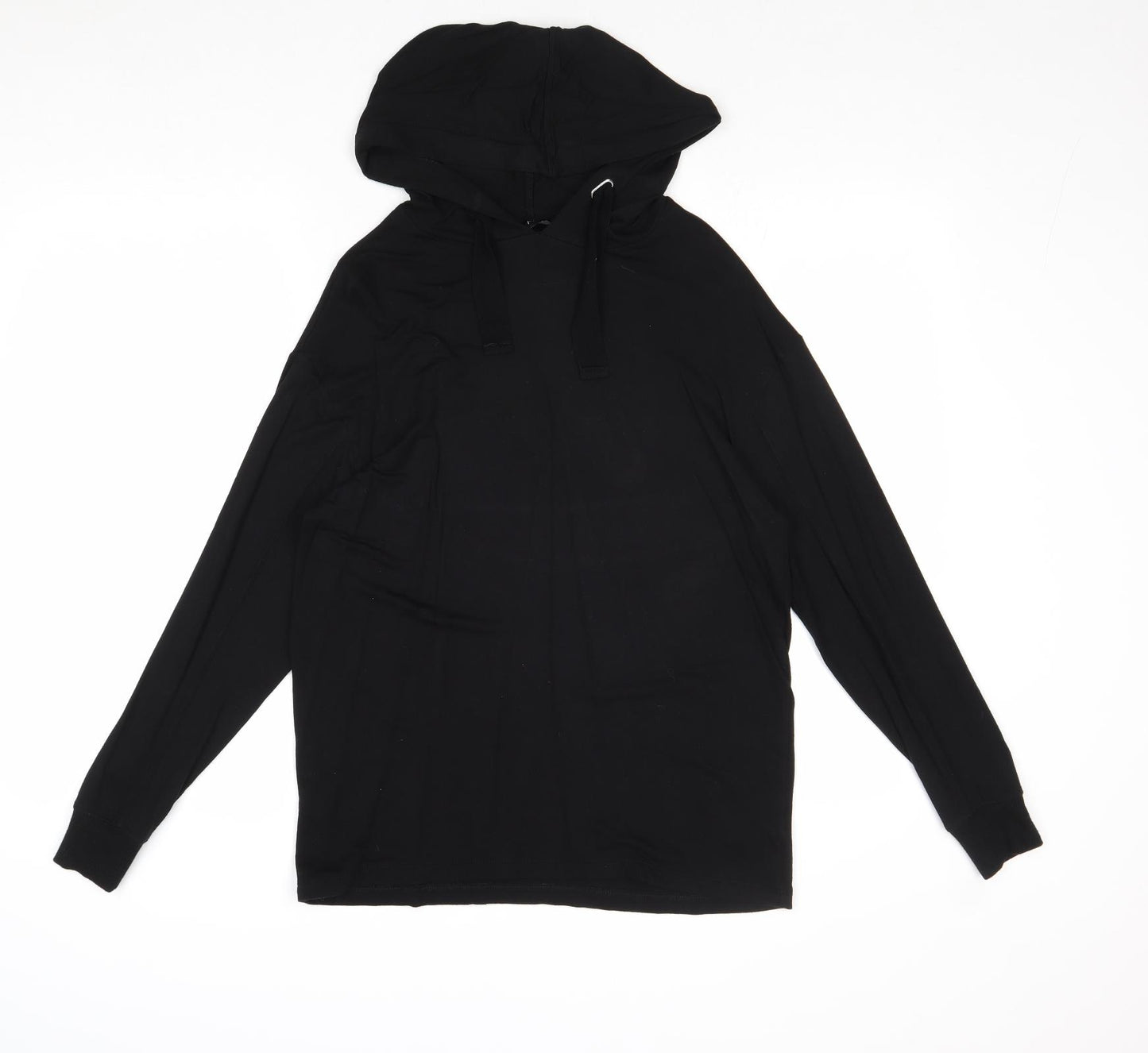 F&F Womens Black Viscose Pullover Hoodie Size 8 Pullover