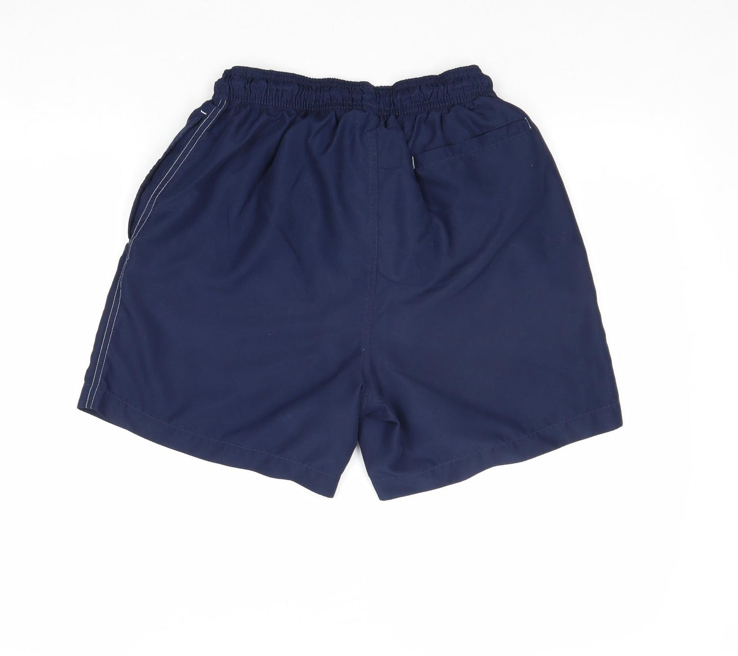 F&F Mens Blue Polyester Bermuda Shorts Size S Regular Drawstring - Swim Shorts