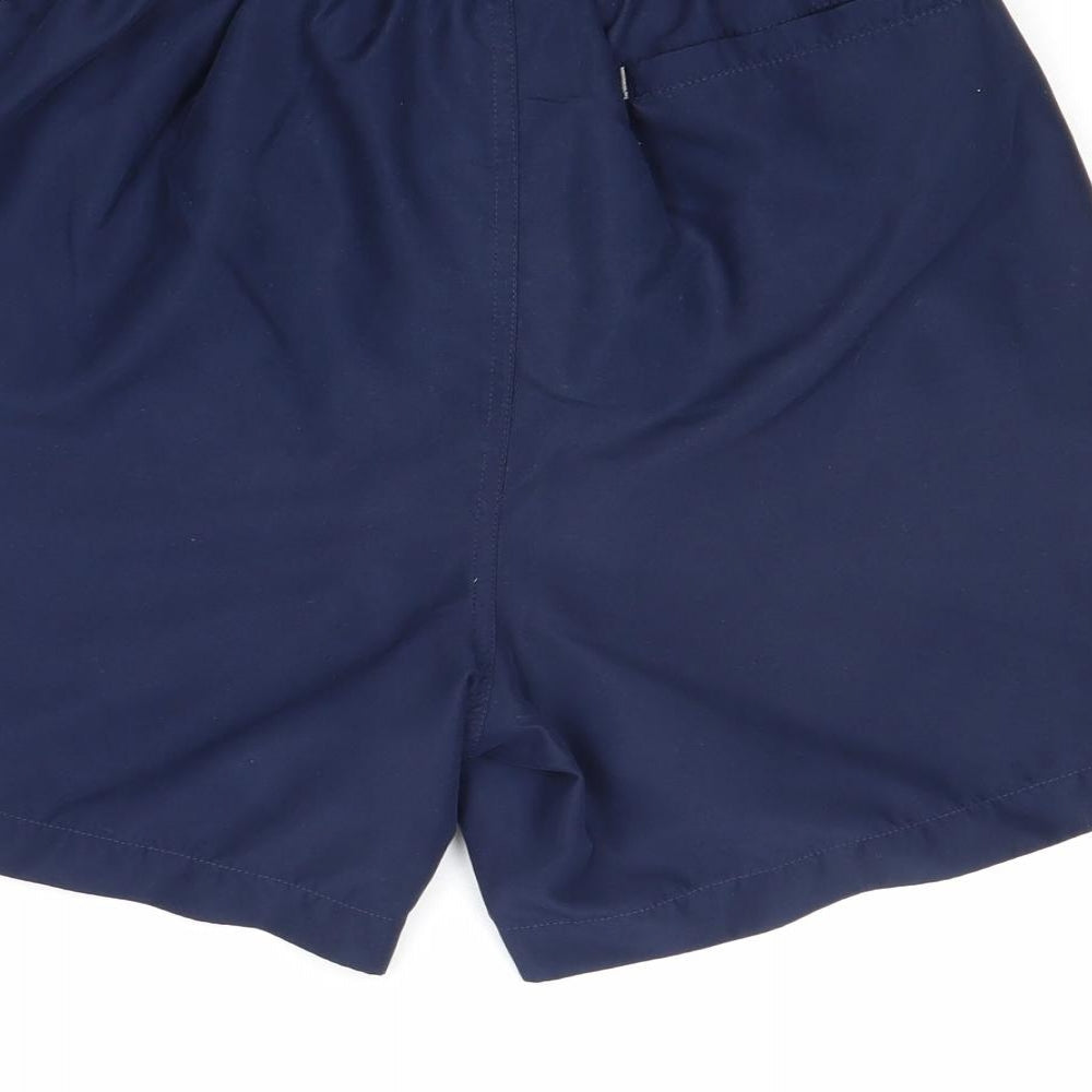 F&F Mens Blue Polyester Bermuda Shorts Size S Regular Drawstring - Swim Shorts