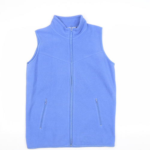 EWM Womens Blue Gilet Waistcoat Size S Zip