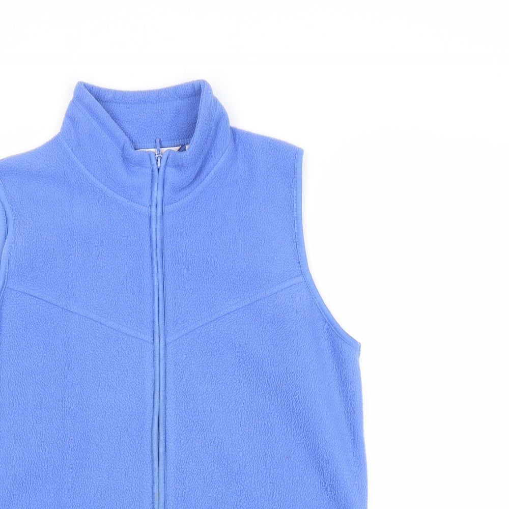 EWM Womens Blue Gilet Waistcoat Size S Zip