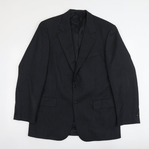 Wellington Mens Grey Wool Jacket Suit Jacket Size L Regular