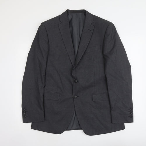 Marks and Spencer Mens Grey Wool Jacket Suit Jacket Size M Regular