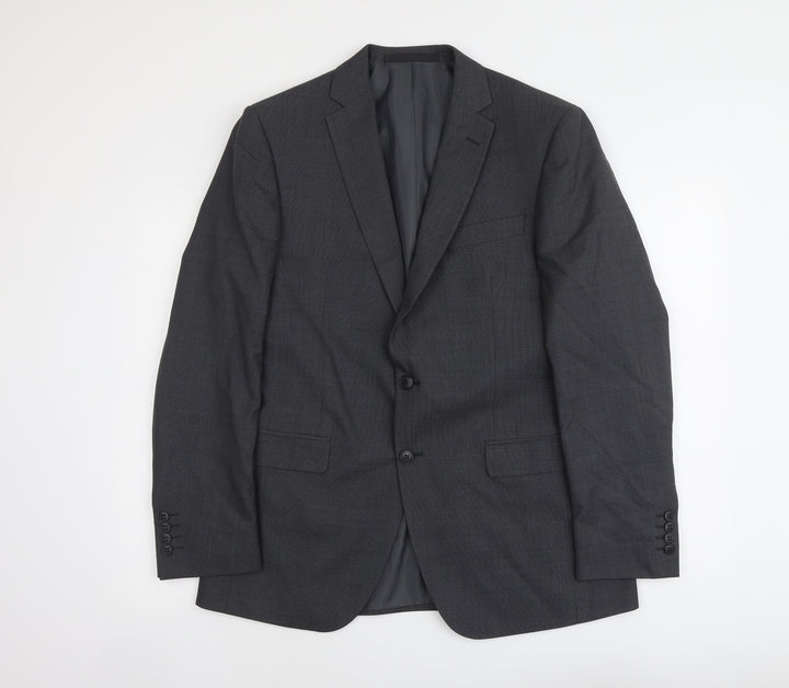 Marks and Spencer Mens Grey Wool Jacket Suit Jacket Size M Regular