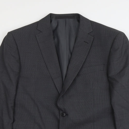 Marks and Spencer Mens Grey Wool Jacket Suit Jacket Size M Regular