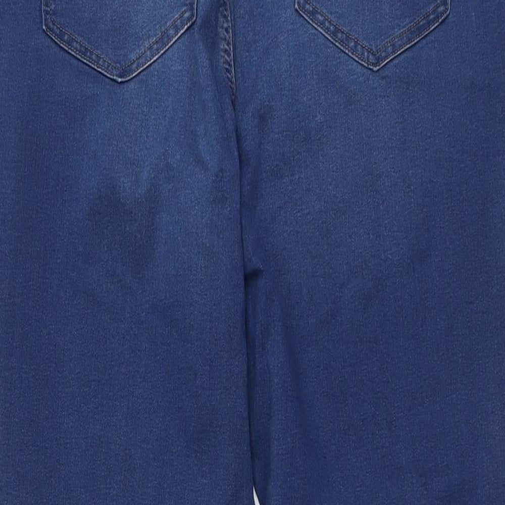 Marks and Spencer Womens Blue Cotton Jegging Jeans Size 20 L29 in Regular