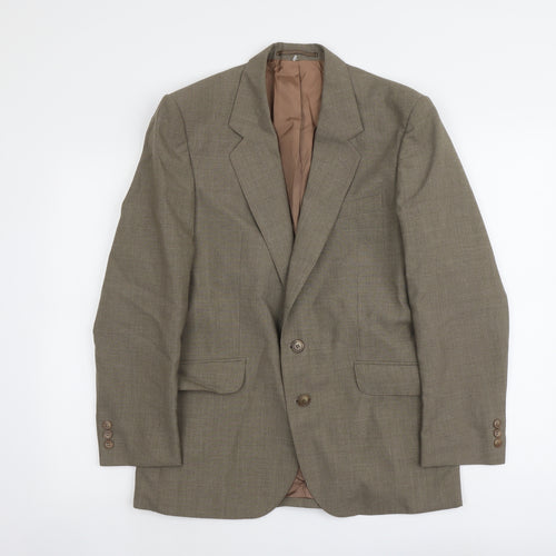 Varteks Mens Beige Polyester Jacket Suit Jacket Size S Regular