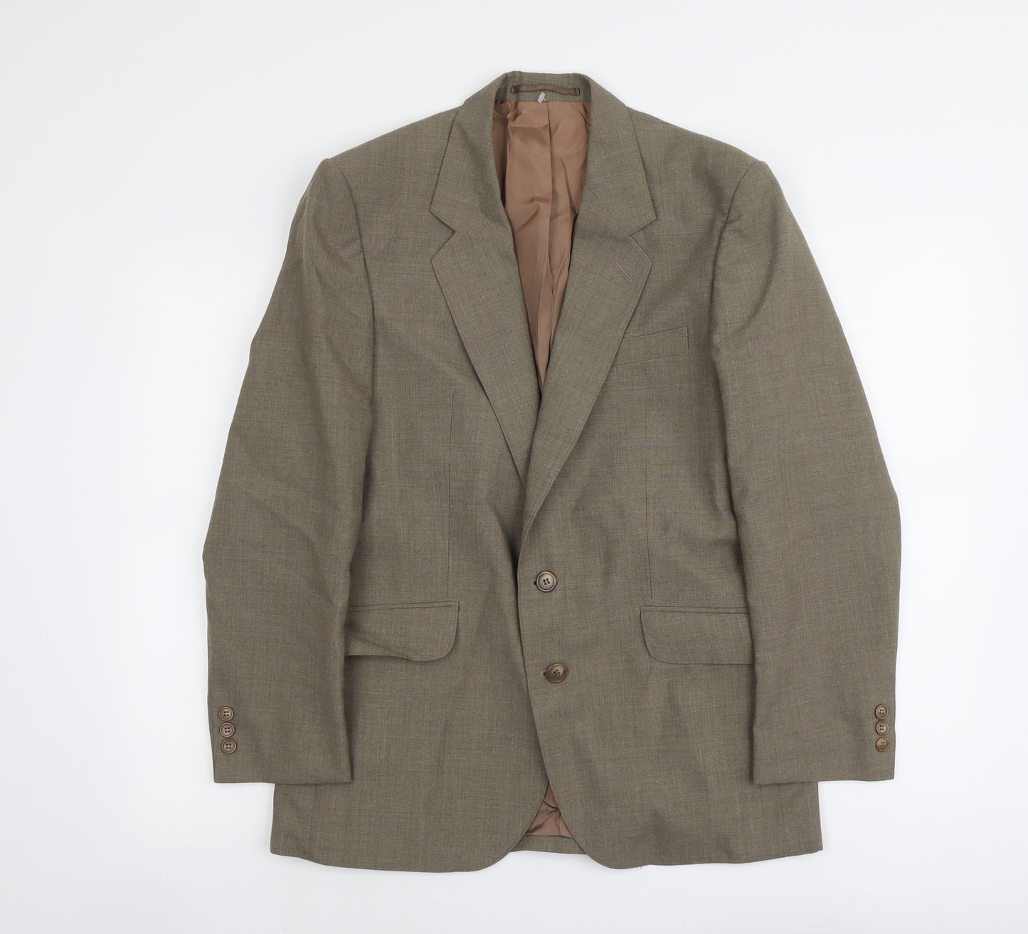 Varteks Mens Beige Polyester Jacket Suit Jacket Size S Regular
