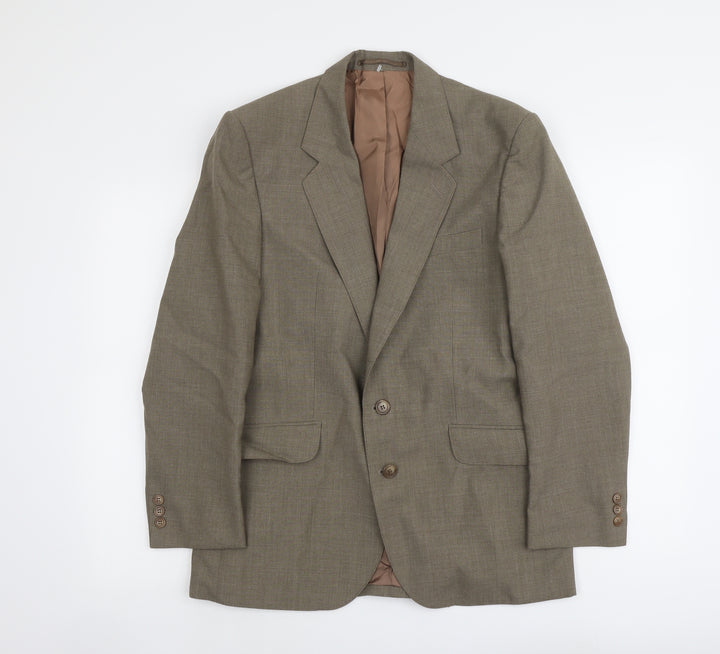 Varteks Mens Beige Polyester Jacket Suit Jacket Size S Regular