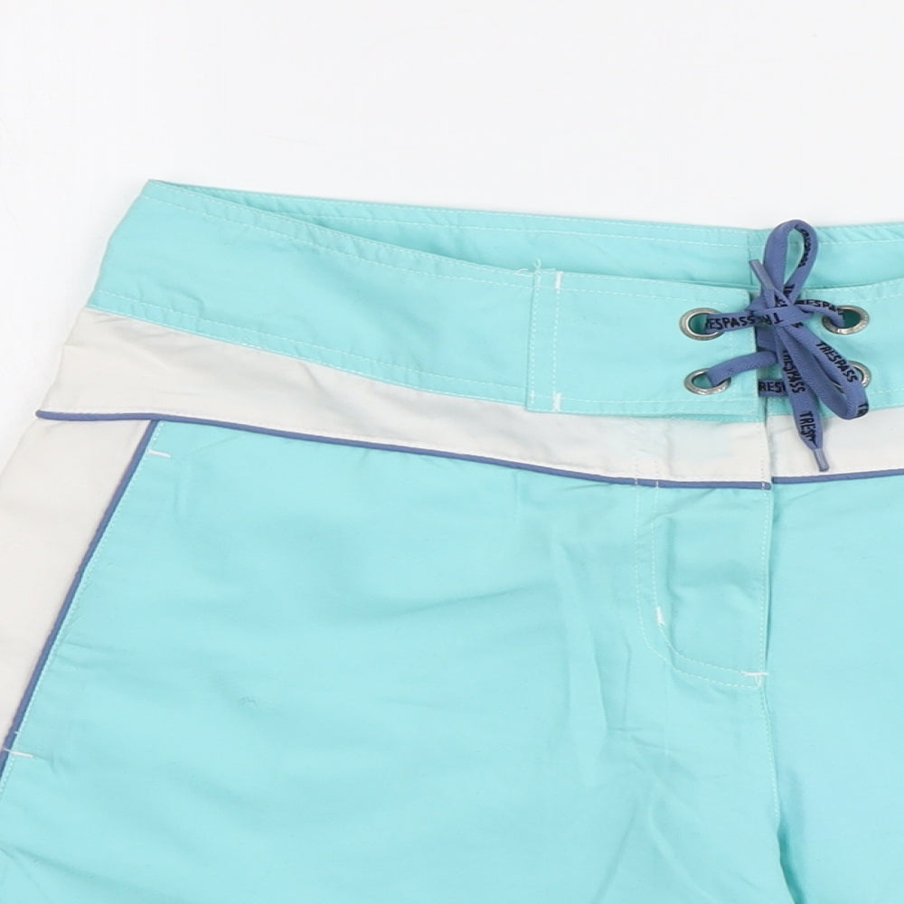 Trespass Mens Blue Polyester Bermuda Shorts Size M L7 in Regular Tie
