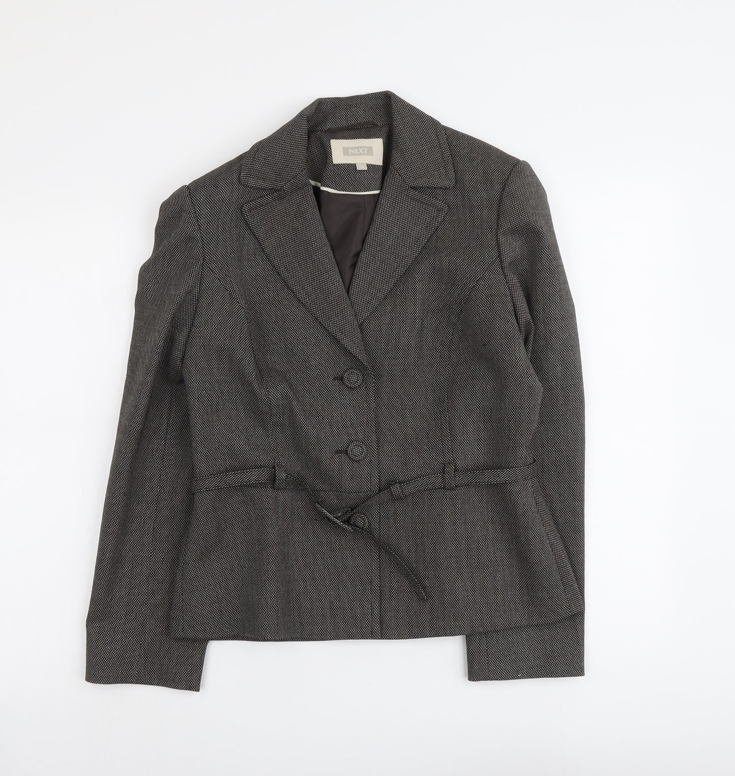 NEXT Womens Brown Polyester Jacket Blazer Size 10