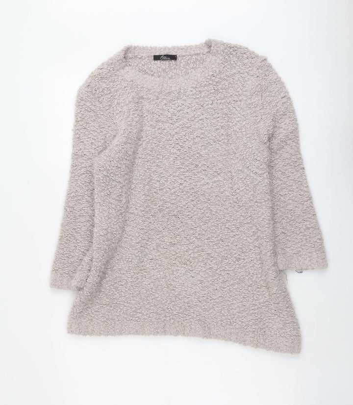 Bonmarché Womens Pink Roll Neck Polyester Pullover Jumper Size L