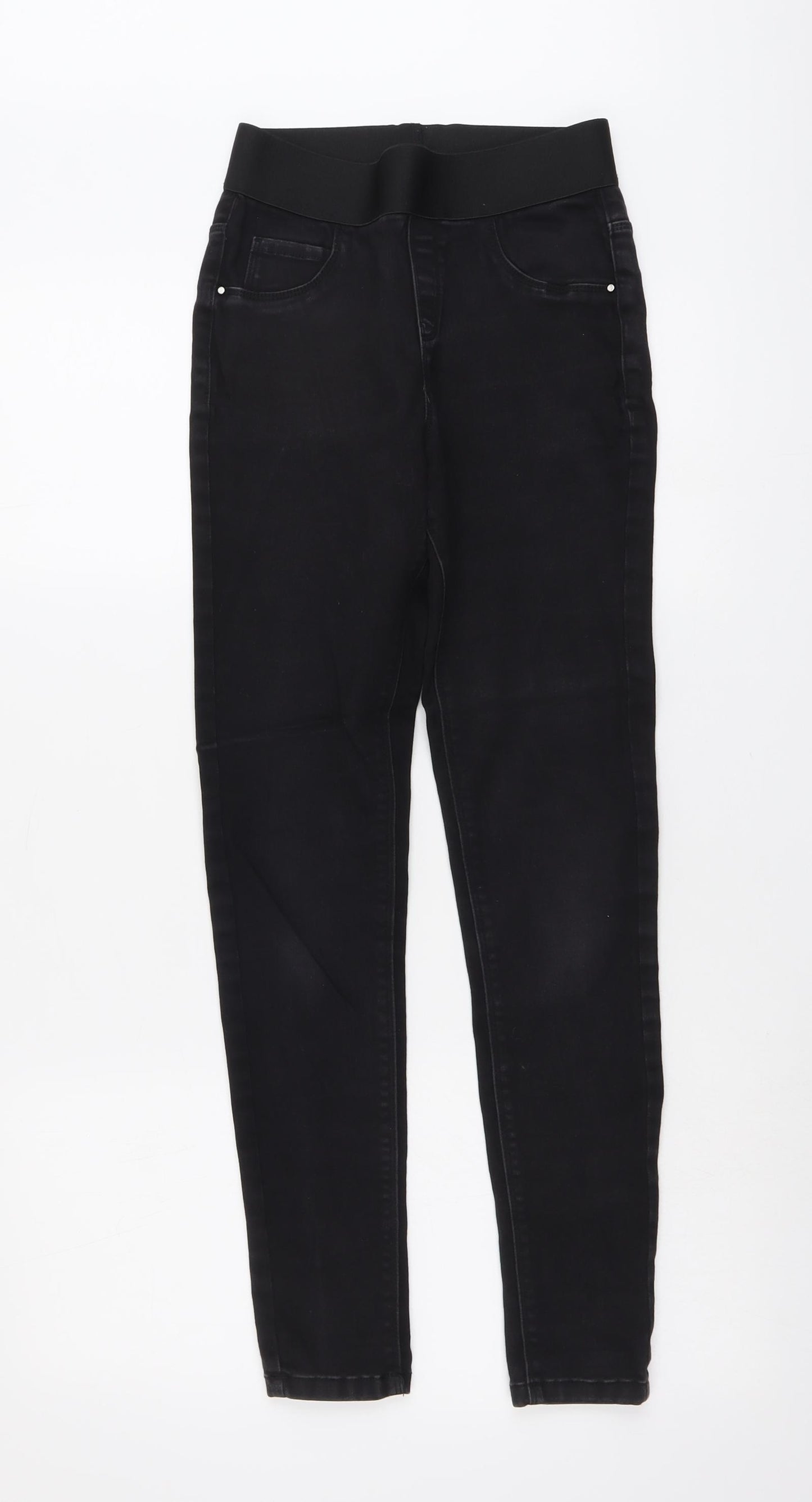 George Womens Black Cotton Jegging Jeans Size 8 L28 in Regular