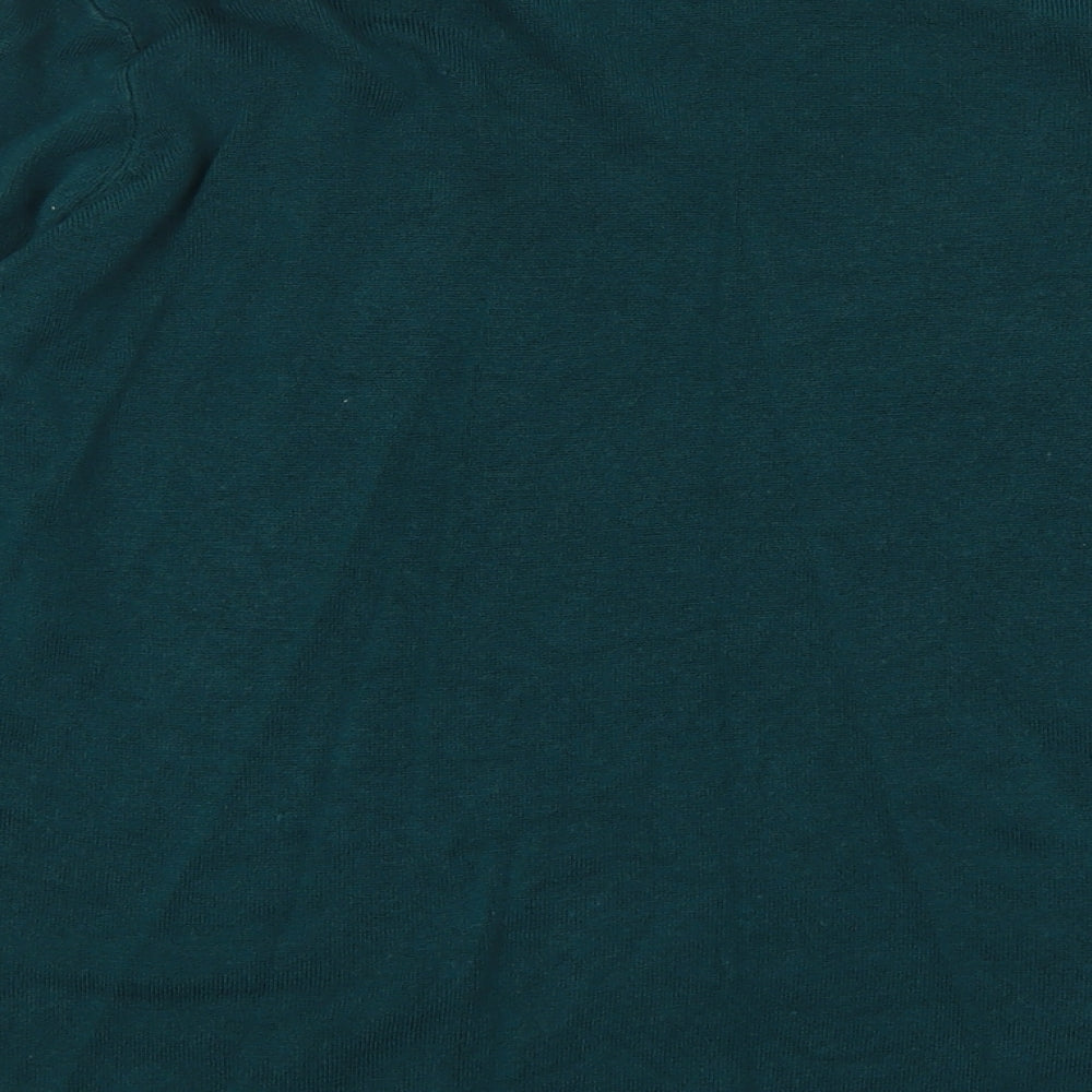 Primark Womens Green Round Neck Acrylic Pullover Jumper Size L